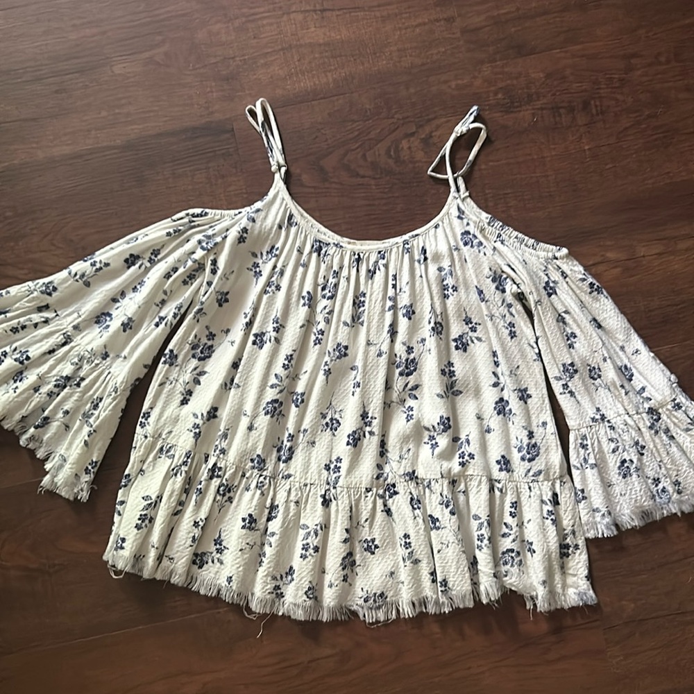 Off shoulder cotton strap top from Altar’d State